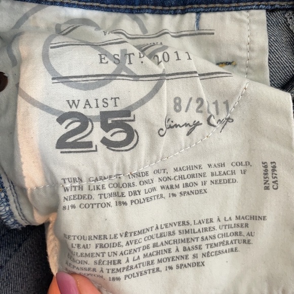 Treasure & Bond Slightly Distressed Skinny Jean 25 - Picture 8 of 11